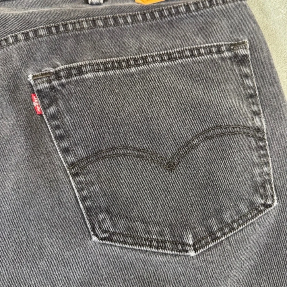 Levis 569 Loose Straight Denim Shorts Mens 44 Faded Black Relaxed Fit Jean